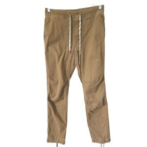 Topo Designs Mens Pants Khaki Brown Organic Cotton‎ Stretch Size M Medium
